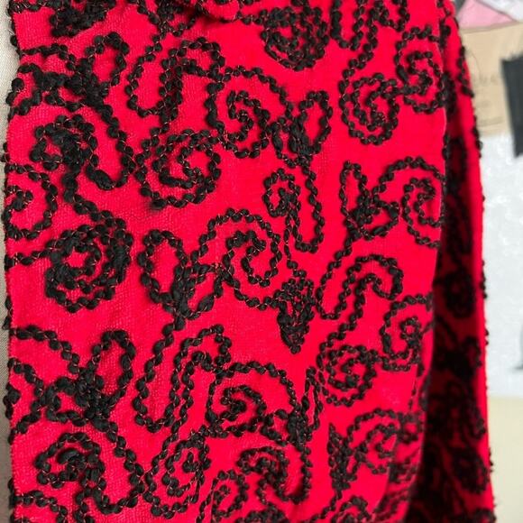 Chico's Womens Vintage 90s Embroidered Cottagecore Open Jacket Size Medium - Picture 2 of 6